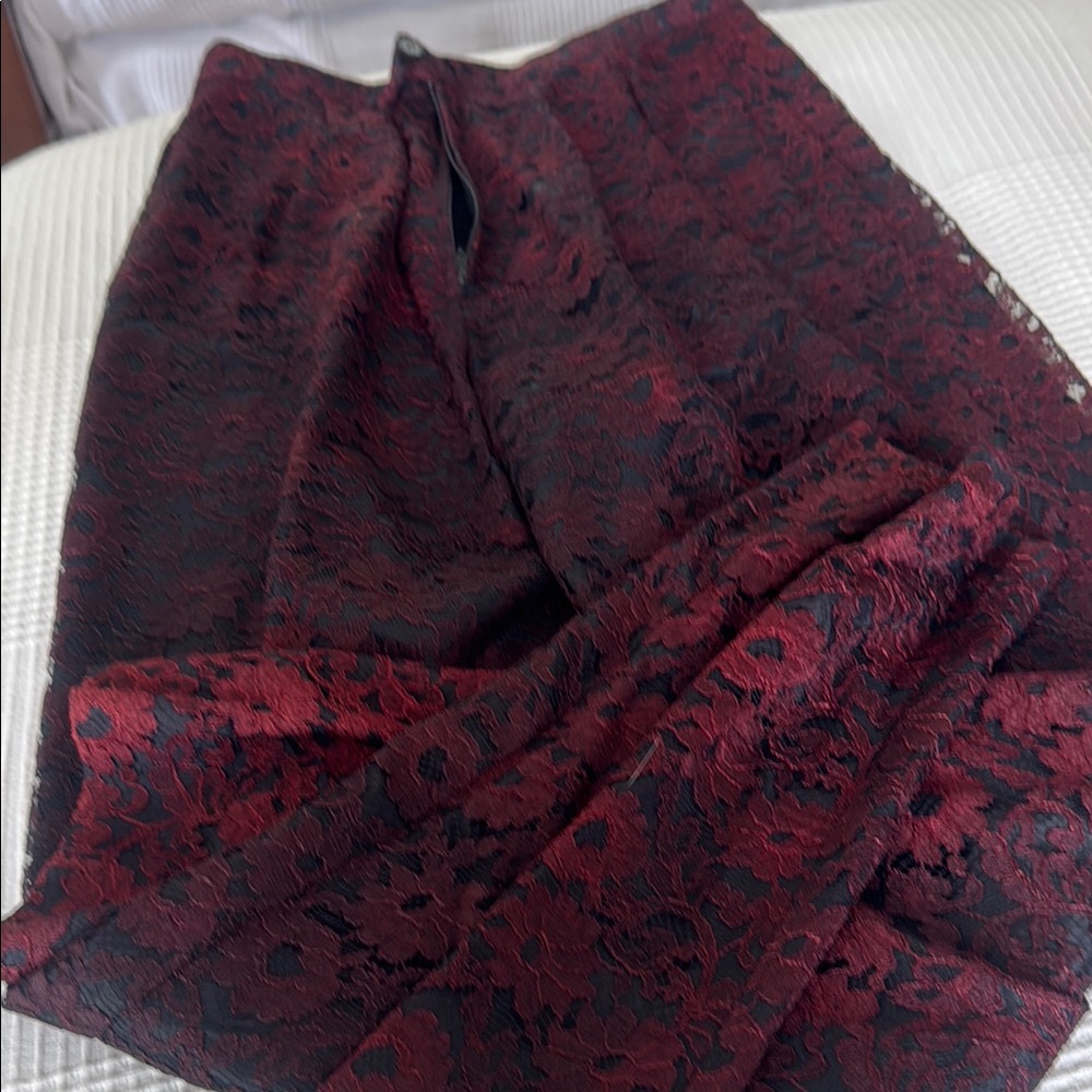 Elegant Red and Black Lace pant